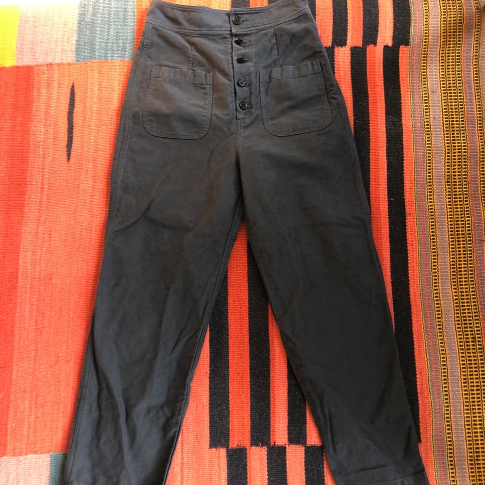 Caron Callahan Emily Pants Size Medium Charcoal Mint condition